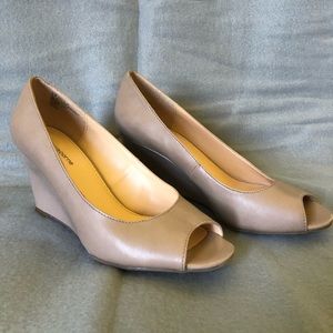 Wedge pump open toe